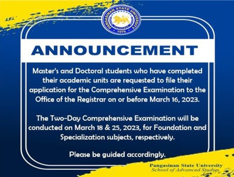 ANNOUNCEMENT: Applications are now open! | Pangasinan State University ...