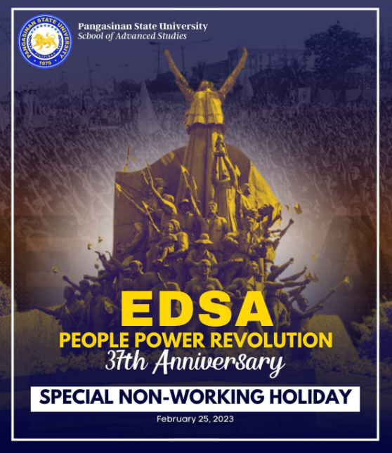 Malacanang declares February 24, 2023, a special non-working holiday for EDSA People Power Revolution Anniversary
