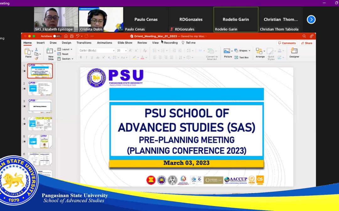 PSU-School of Advanced Studies Prepares for the Future with Productive Pre-Planning Meeting